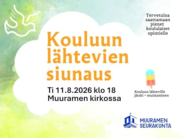 Kouluun lähtevien siunaaminen