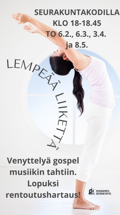 Lempeää liikettä ja venyttelyä Lempeää liikettä k25